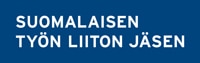 Suomalaisen työn liiton jäsen logo